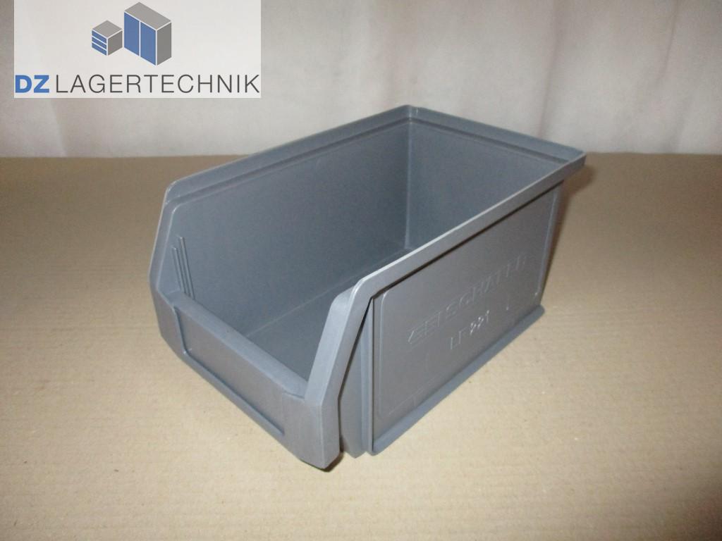 10x Sichtlaglagerkiste LF 221 blau Kiste Lagerbox Box Kasten Schäfer 250x150x122 