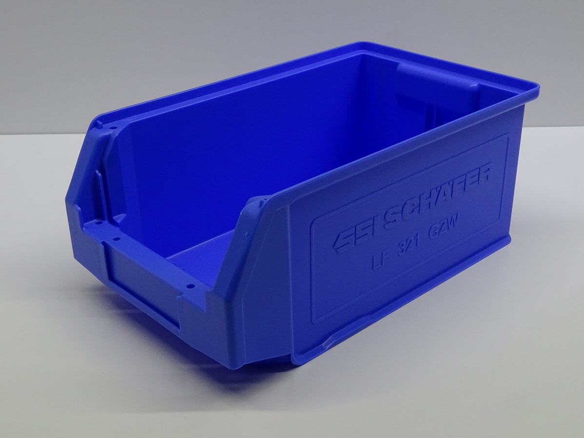 Sichtlagerkasten LF 321 in blau von SSI Schäfer 340x200x145 mm