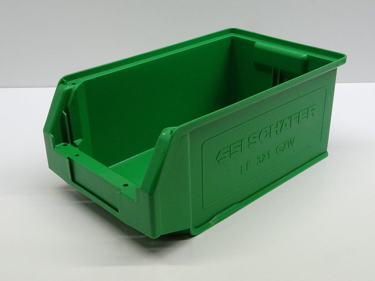 Kiste LF 321 in grün von SSI Schäfer 343x209x145 mm