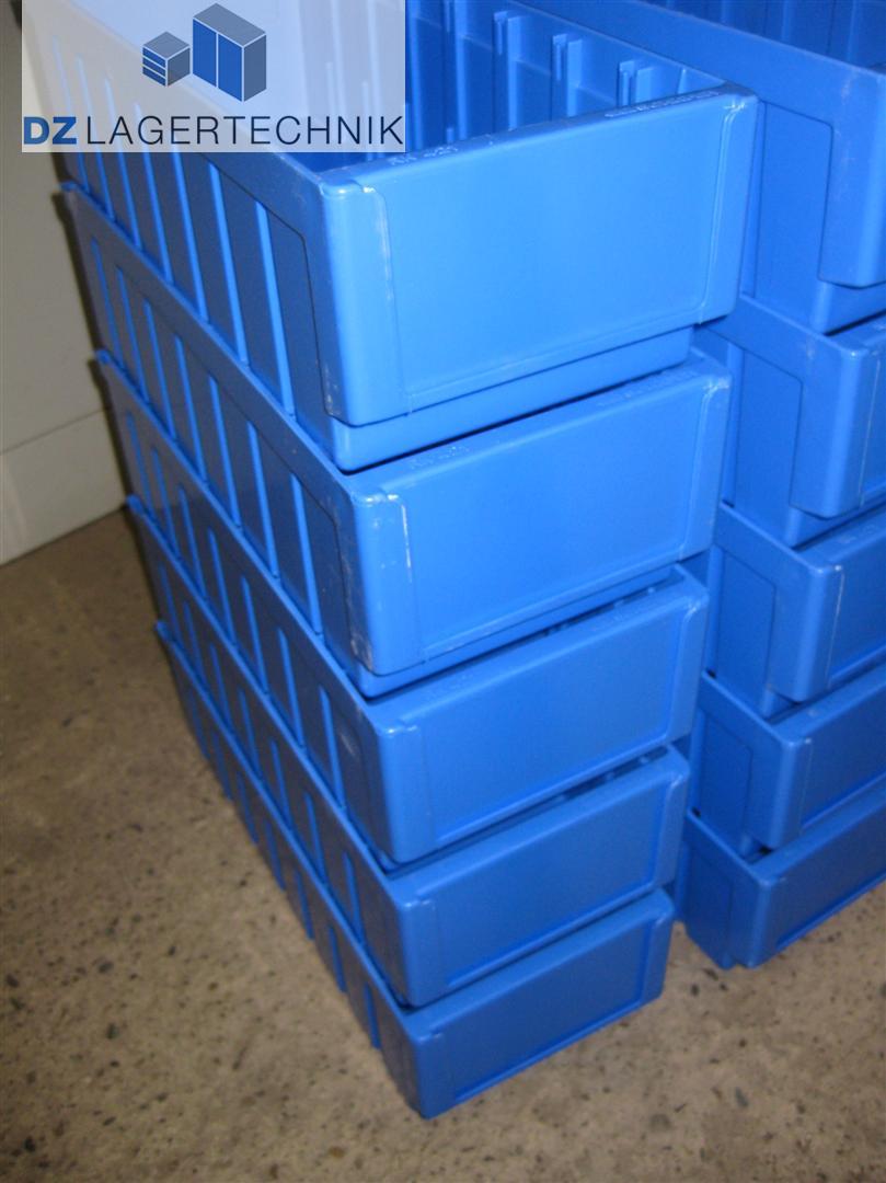 RK 421 Regalkiste in blau von SSI Schäfer 408x162x115 – Bild 3