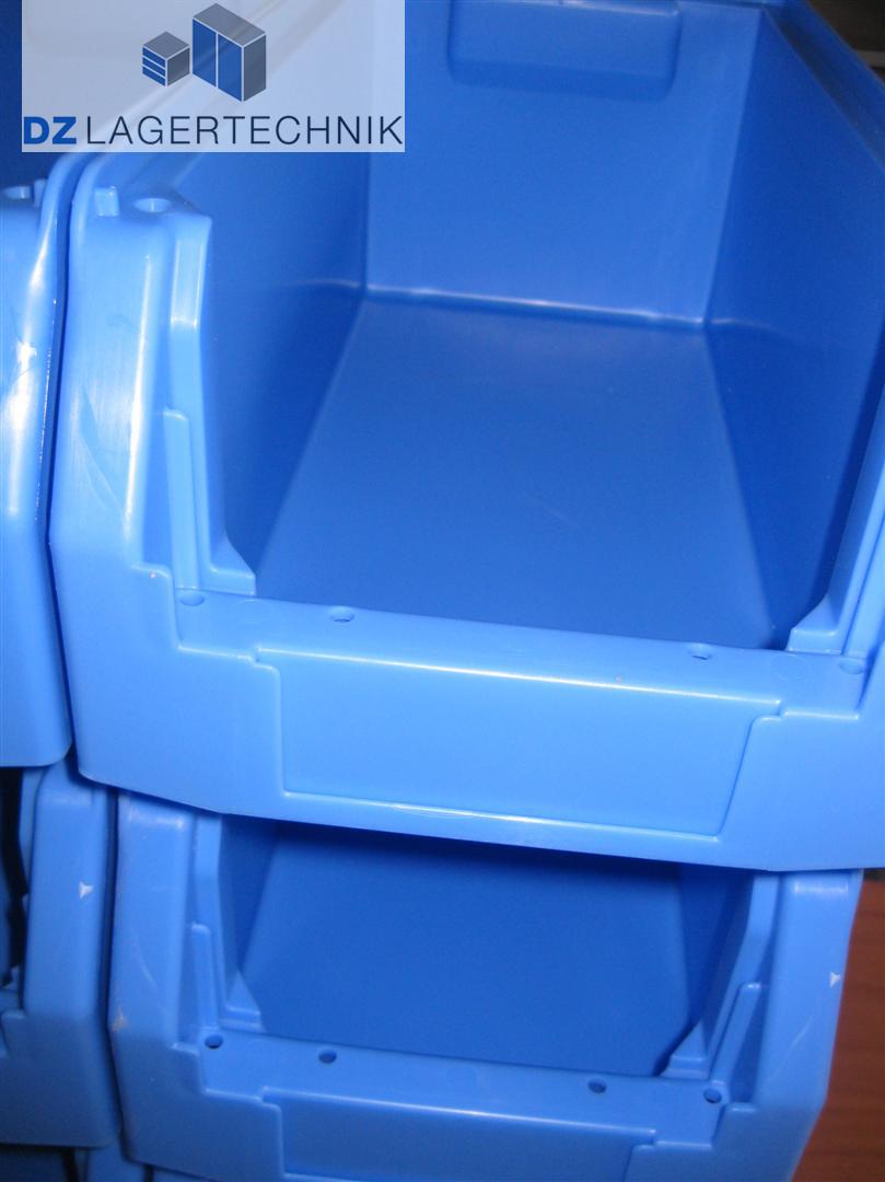 SSI Schäfer 10x Stück MAXI Lagersichtbehälter LF 421 blau Lagerkisten 36x21x20cm 