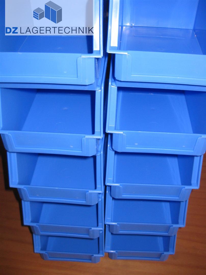 Stapelkasten 14/7-4 in blau von SSI Schäfer 230x150x122 mm – Bild 3