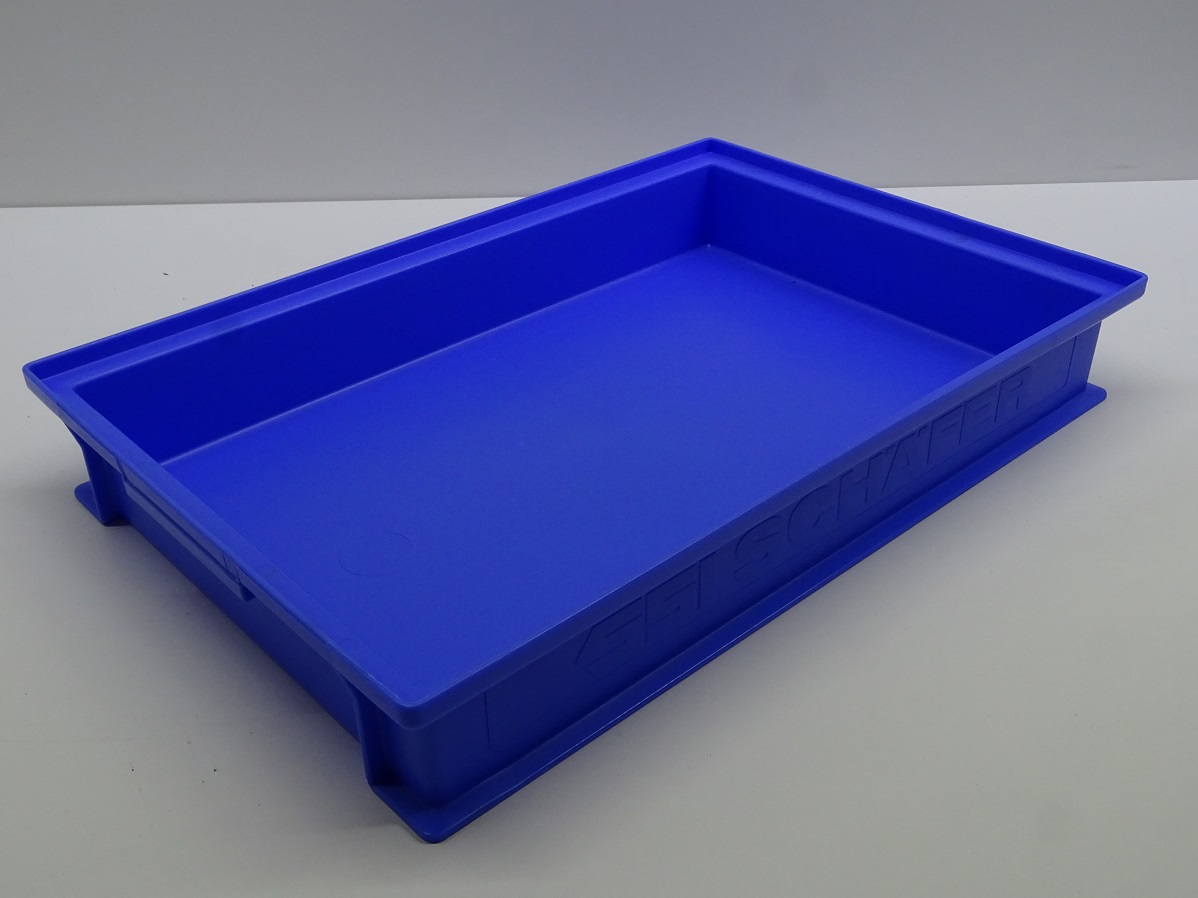 Lagerkasten 14/6-2 F in blau von SSI Schäfer 465x314x72 mm