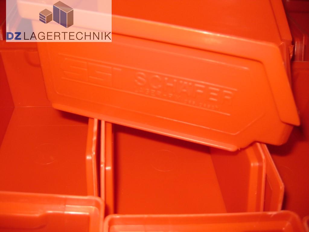 75x Sichtlagerkiste 14/7-5 rot Kiste Schäfer Kasten Lagerkiste Box 167x100x77 