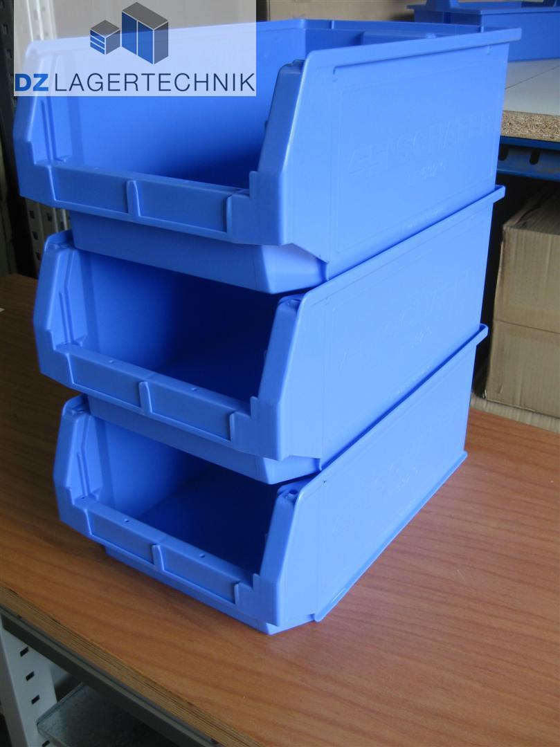 Sichtlagerkasten 14/7-2 in blau von SSI Schäfer 510x320x200 mm