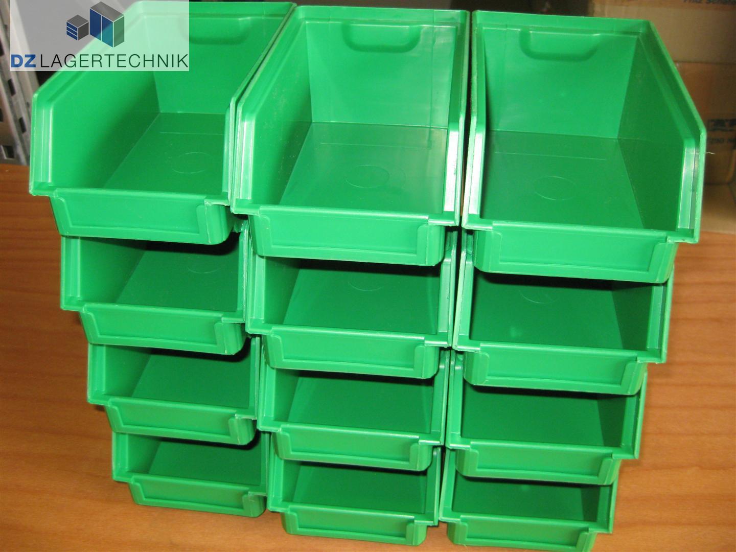 Lagerkasten 14/7-5 in grün von SSI Schäfer 167x103x77 mm