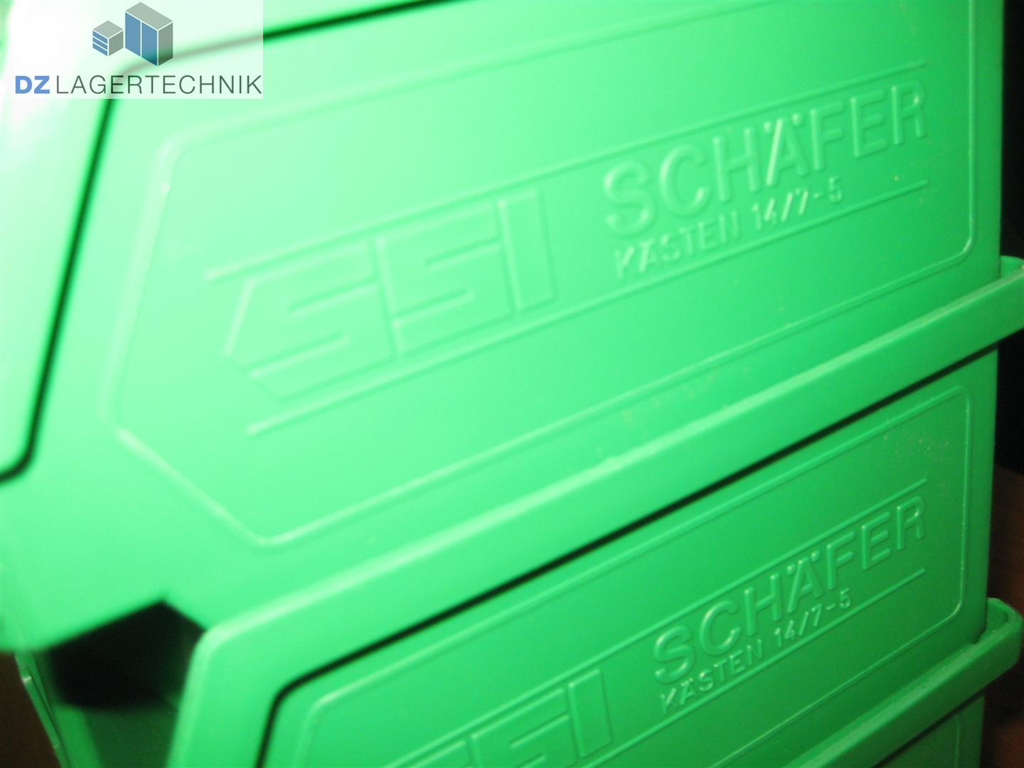 Lagerkasten 14/7-5 in grün von SSI Schäfer 167x103x77 mm – Bild 3