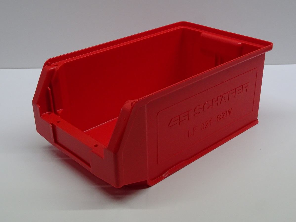 LF 321 Sichtlagerkiste in rot von SSI Schäfer 340x200x145