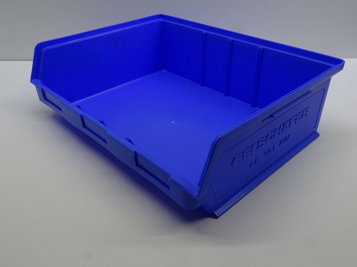 Sichtlagerkiste 14/7-3 ZD / LF 351 in blau von SSI Schäfer 348x470x145