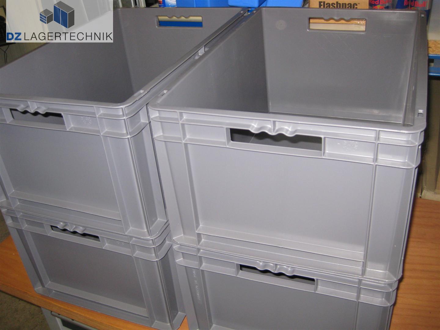 Lagerkasten EF 6280 in grau von SSI Schäfer 600x400x285