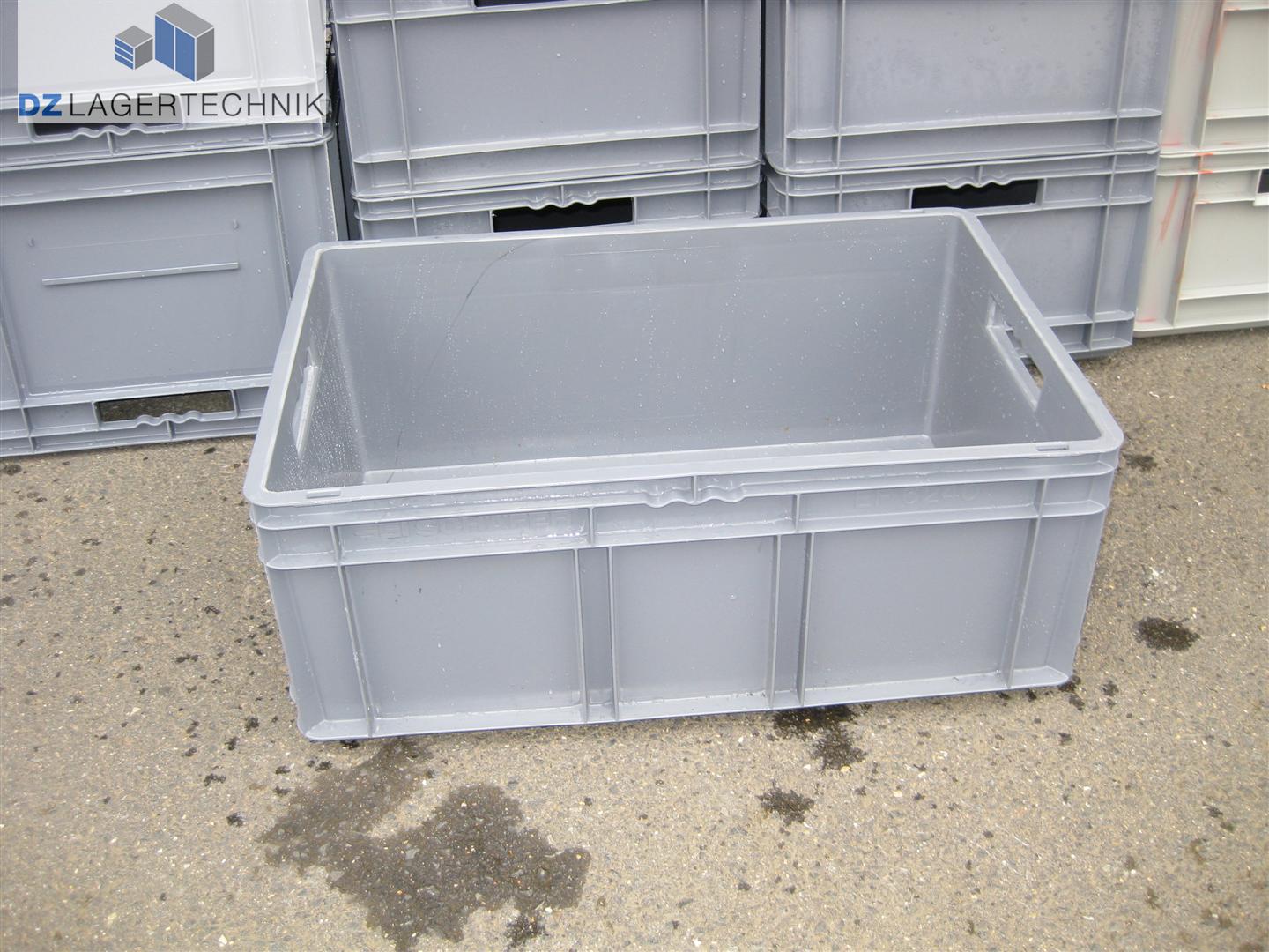 Lagerkiste EF 6240 in grau von SSI Schäfer 600x400x240