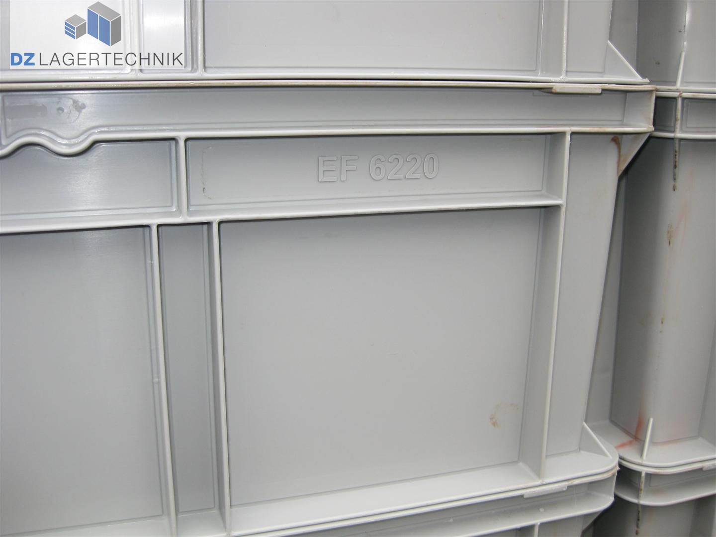 Lagerkasten EF 6220 Kiste in grau von SSI Schäfer 600x400x220 mm – Bild 3