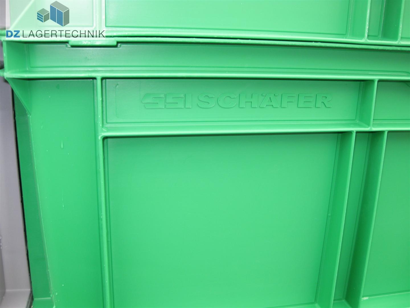 Lagerkiste EF 6220 in grün von SSI Schäfer 600x400x220 mm – Bild 5