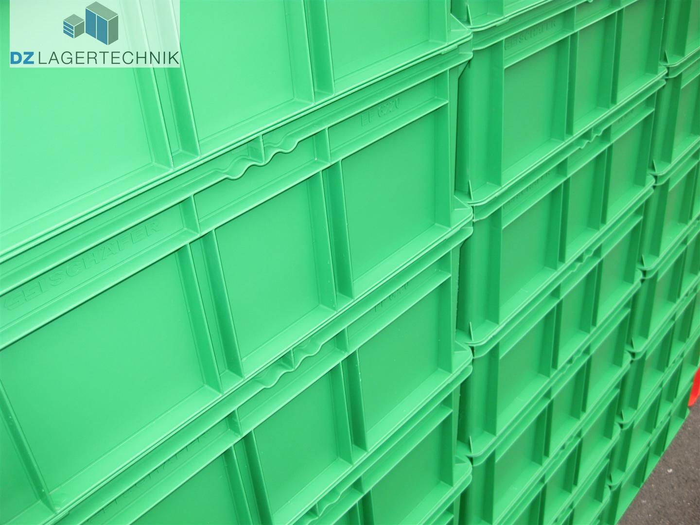 Lagerkiste EF 6220 in grün von SSI Schäfer 600x400x220 mm – Bild 3
