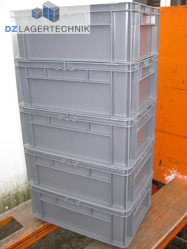 Stapelbox Kisten Box 400x300x170 mm EF MF 4170 grau Kasten SSI Schäfer 10 St 
