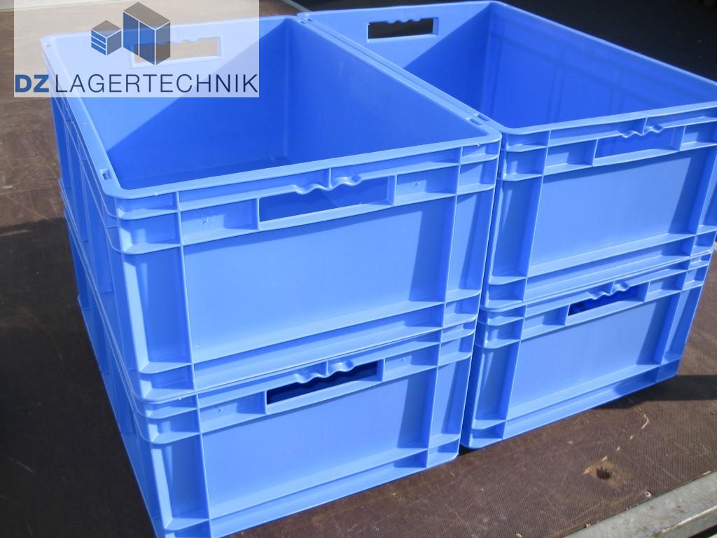SSI Schäfer Kasten Stapelkiste Kiste 595x395x240 mm Lagerbox EF 6240 blau 5 St 