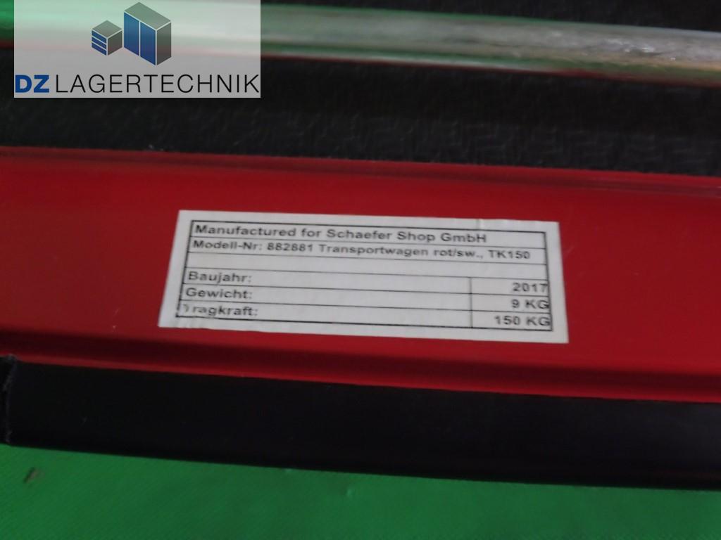 SSI Schäfer Plattformwagen rot 150 kg Transportwagen Handwagen Lagerwagen Stahl 