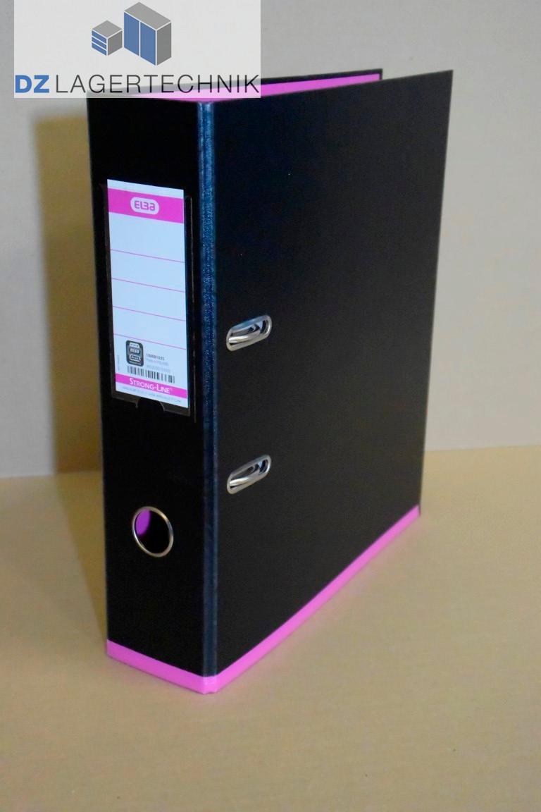 wij vingerafdruk Echt 10x ELBA Ordner „ELBA-RADO“ myColour DIN A4 schwarz-pink – DZ Lagertechnik
