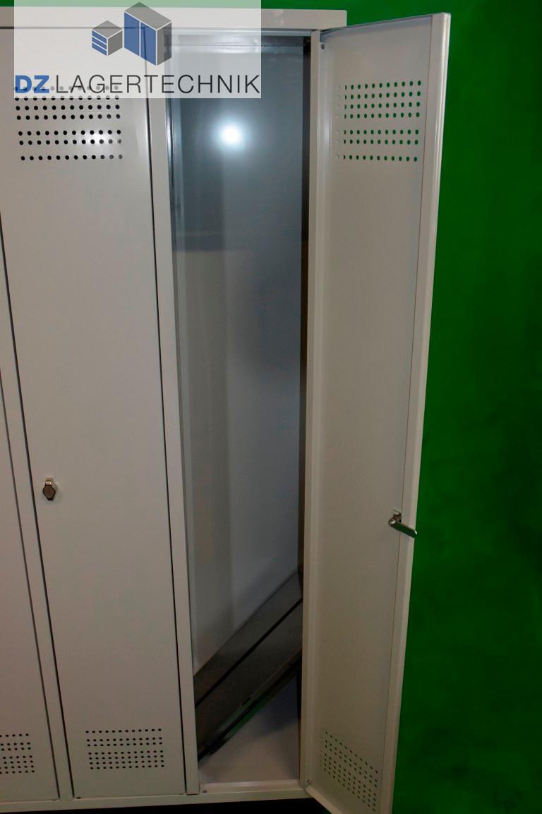 Kleiderspind mit 4 Abteile lichtgrau 500x1200x1800 – Bild 2