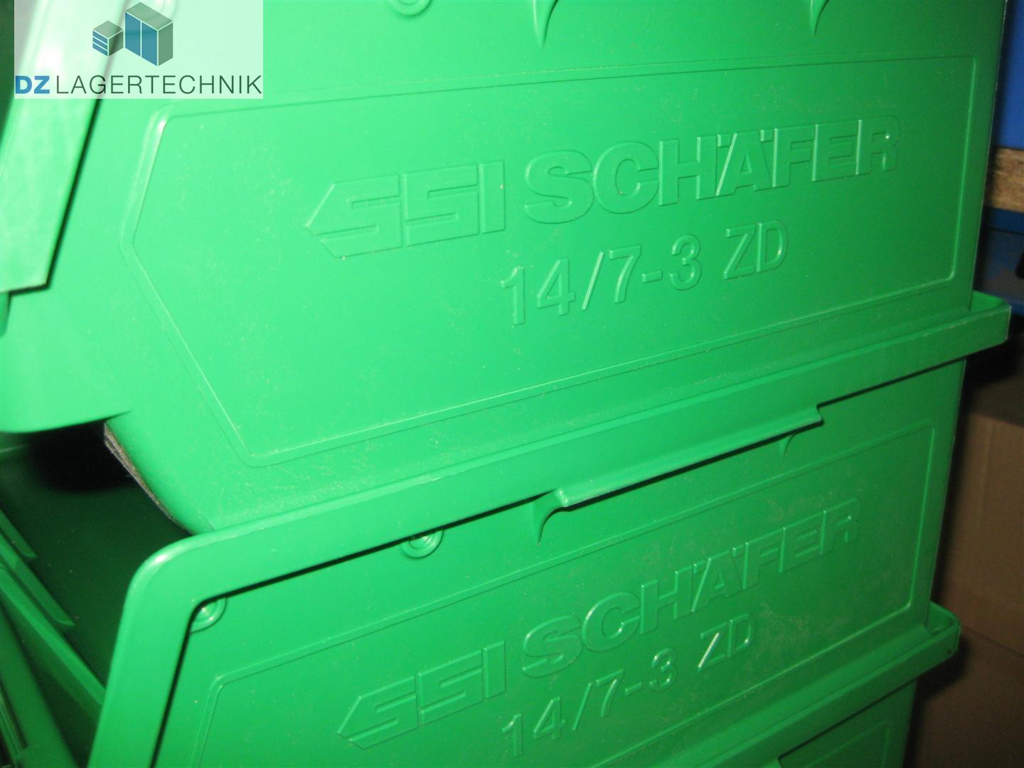 Sichtlagerkiste 14/7-3 ZD / LF 351 in grün von SSI Schäfer 348x470x145 – Bild 4