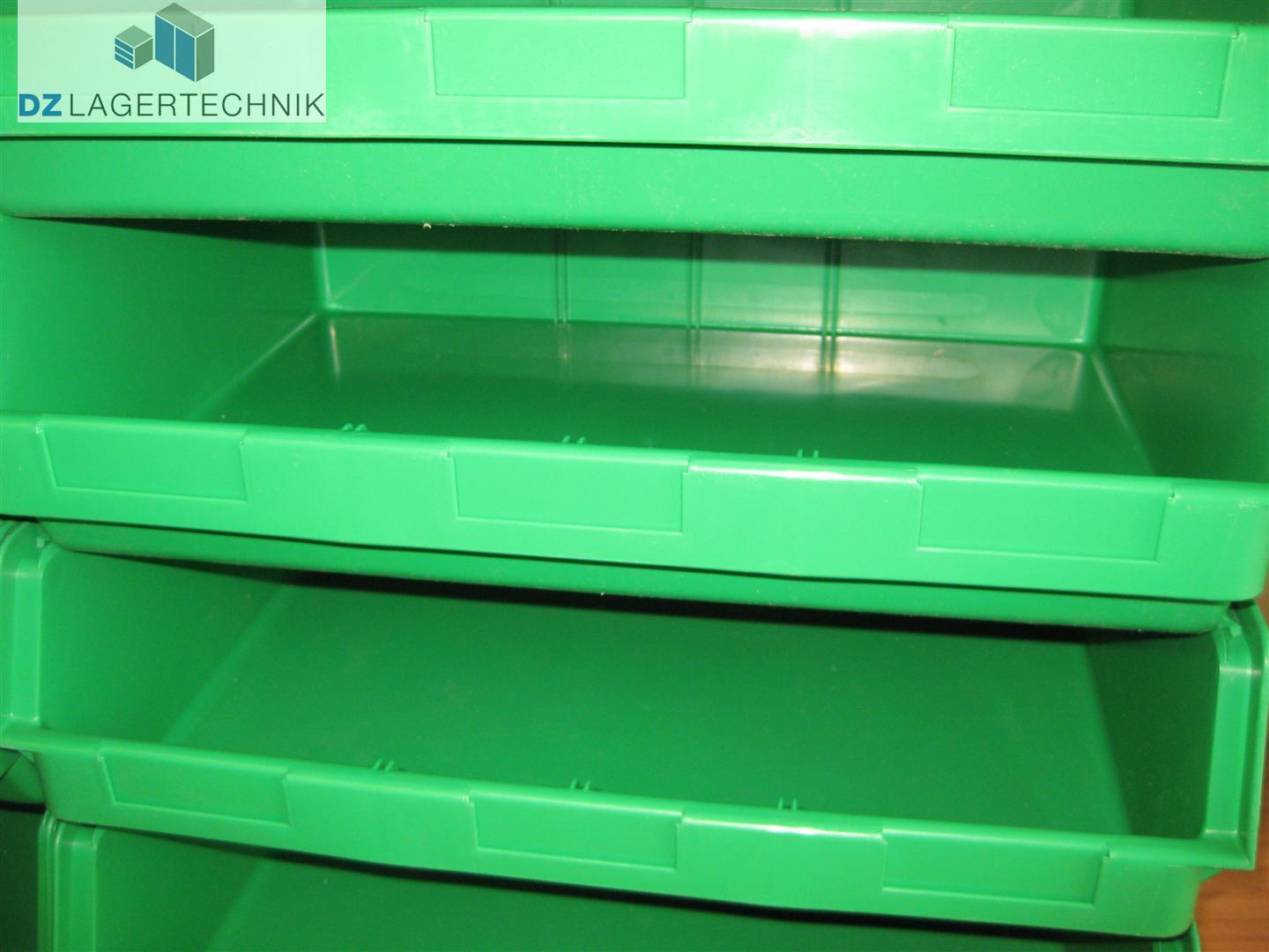 Sichtlagerkiste 14/7-3 ZD / LF 351 in grün von SSI Schäfer 348x470x145 – Bild 3