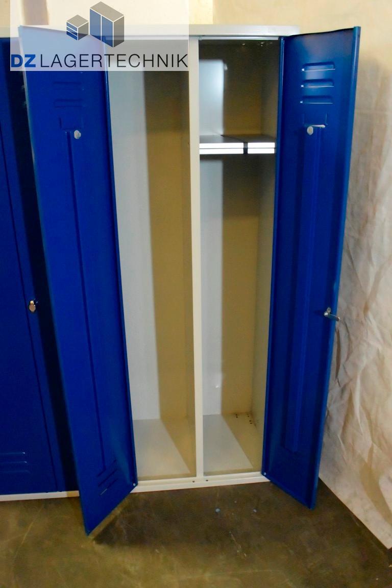 Kleiderspind mit 4 Abteilen blau – Bild 5