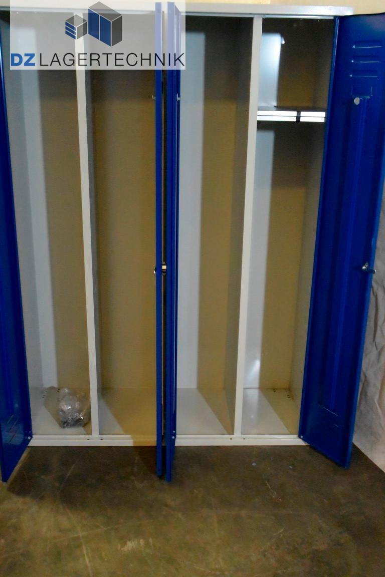Kleiderspind mit 4 Abteilen blau – Bild 6