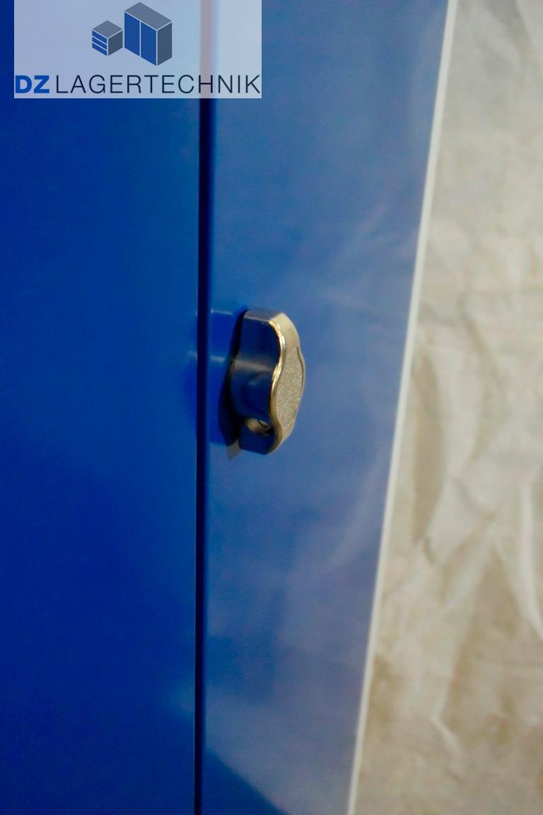 Kleiderspind mit 4 Abteilen blau – Bild 3