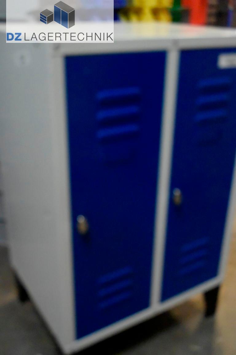 Wertfachschrank mit 2 Abteilen blau 500x630x850 – Bild 4