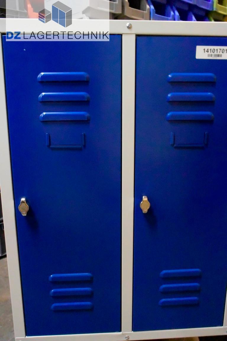 Wertfachschrank mit 2 Abteilen blau 500x630x850 – Bild 5