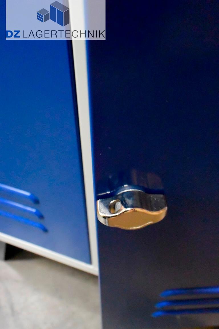 Wertfachschrank mit 2 Abteilen blau 500x630x850 – Bild 6