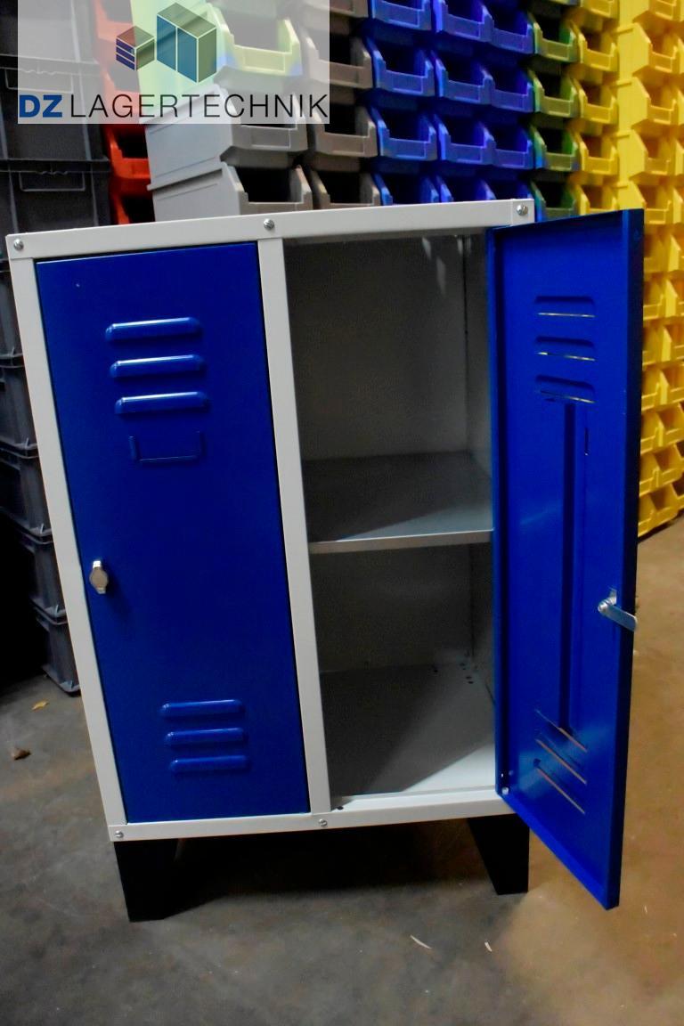 Wertfachschrank mit 2 Abteilen blau 500x630x850 – Bild 7