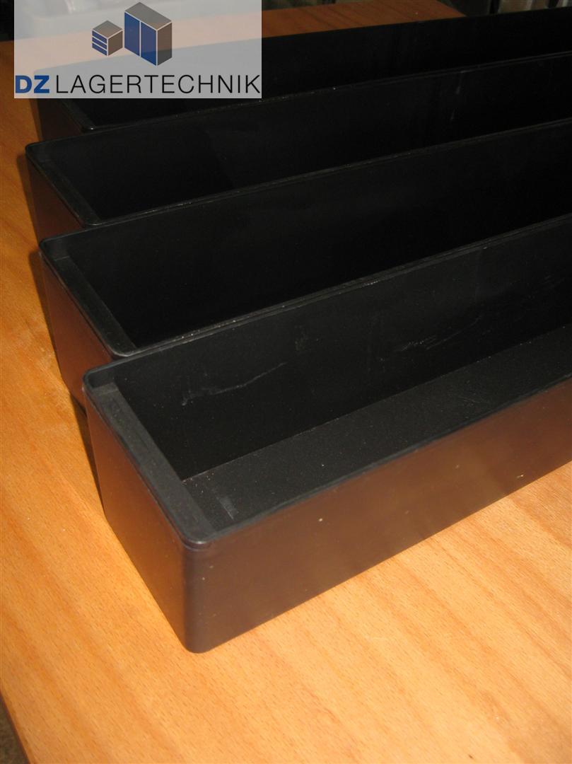 Einsatzkasten EK 6041 L in schwarz von SSI Schäfer 558x90x80 – Bild 5