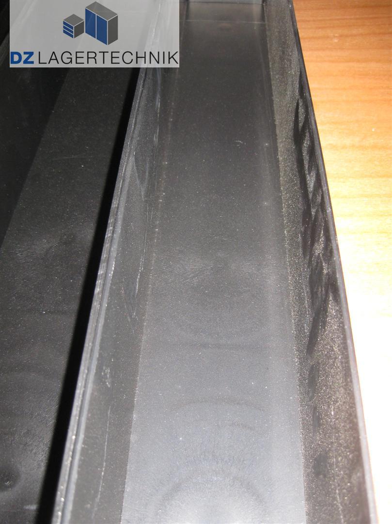 Einsatzkasten EK 6041 L in schwarz von SSI Schäfer 558x90x80 – Bild 6