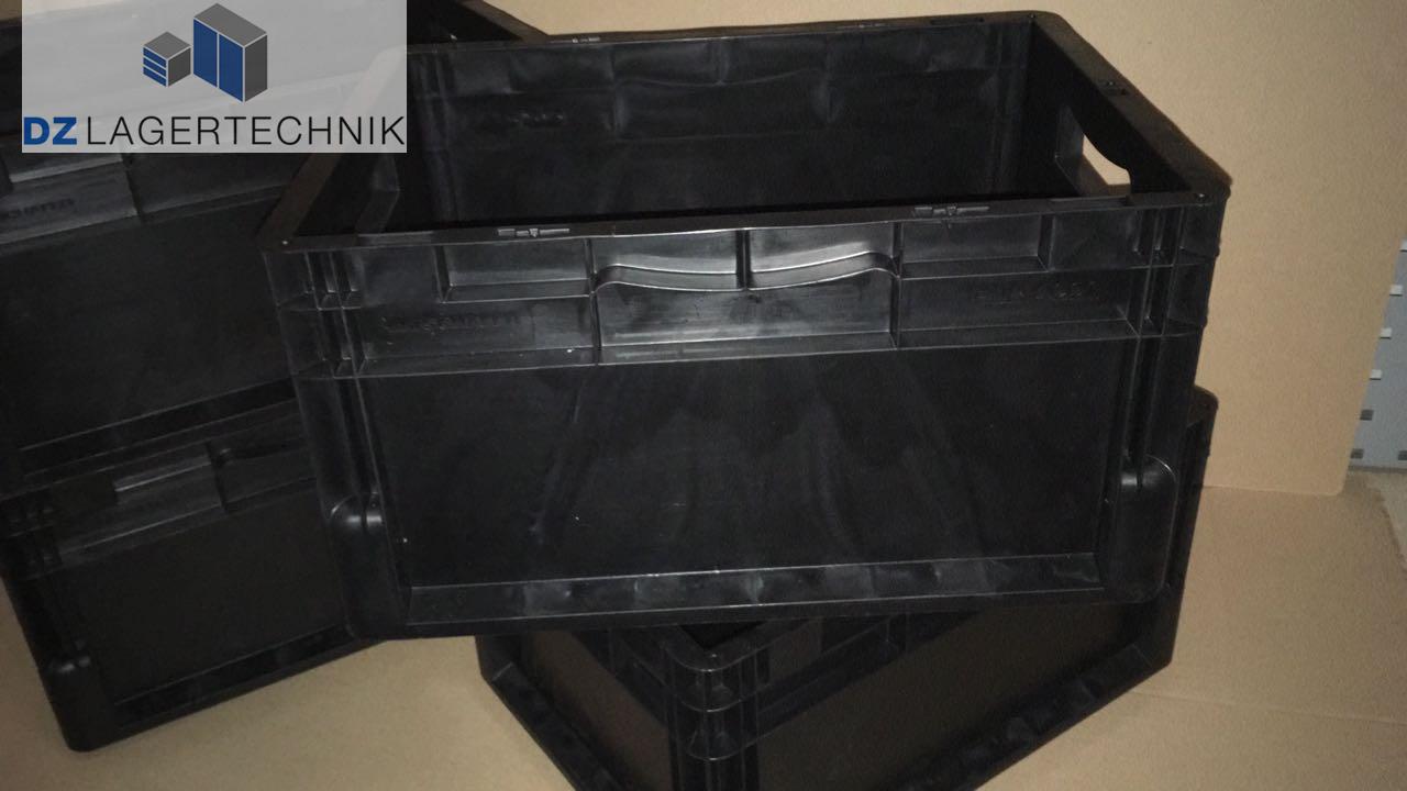 Eurokasten ELB 4220 in schwarz von SSI Schäfer 400x300x220 – Bild 7