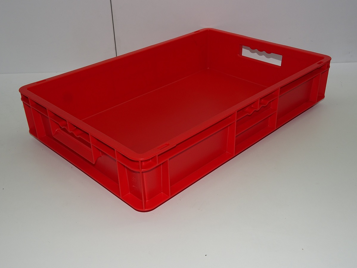 Lagerbox EF 6120 in rot von SSI Schäfer 600x400x120