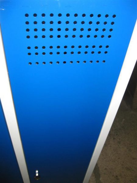 Metallspind mit 4 Abteilen in blau 500x1200x1700 – Bild 2