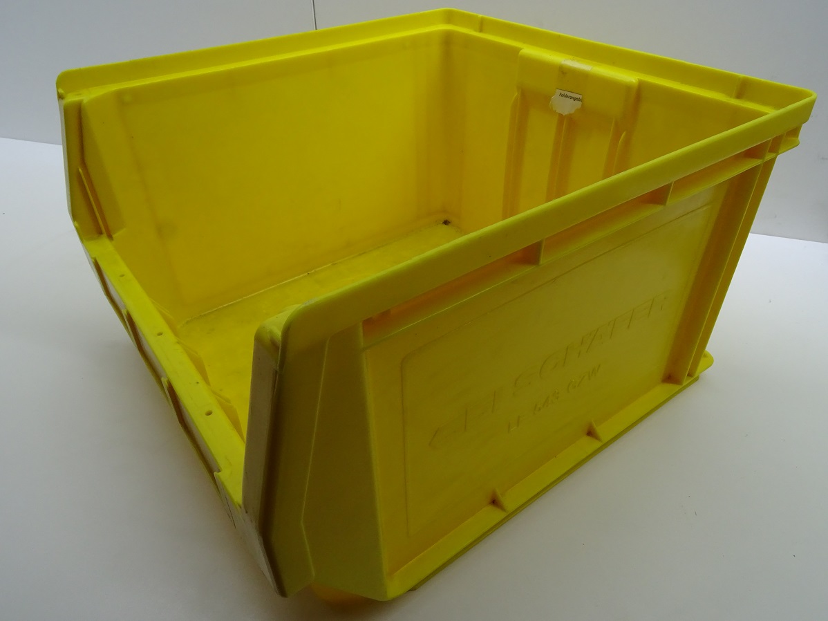 Sichtlagerkiste LF 543 in gelb von SSI Schäfer 500x470x300