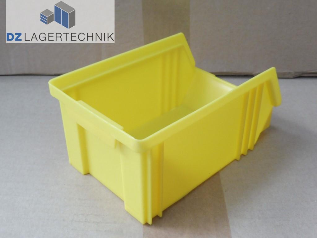 5 gelb Schäfer Kunststoff Kiste 100 St 167x103x77 Sichtlagerkasten Top-Fix Gr 