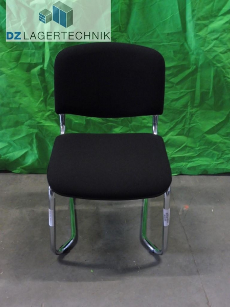 Besucherstuhl ISO Swing schwarz – Bild 2