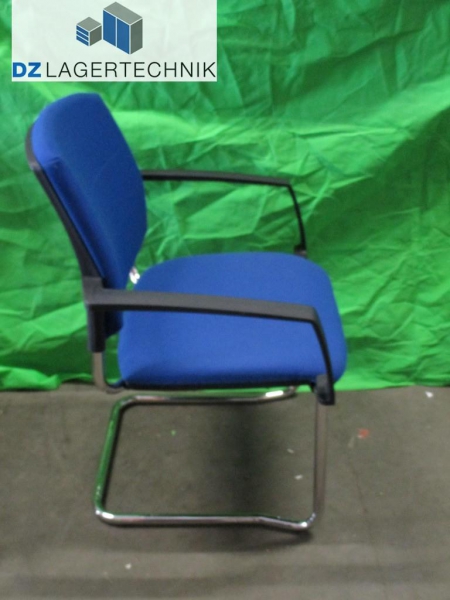 Freischwinger SSI Proline Visit P2 mit Armlehnen blau – Bild 2