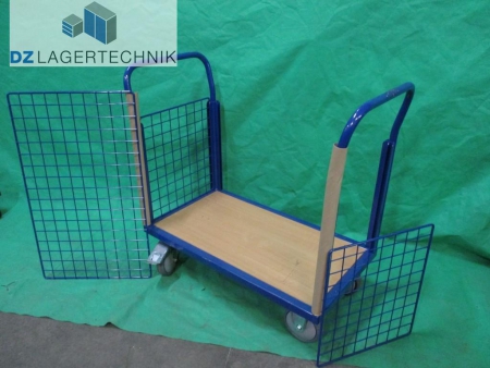Gitter-Dreiwandwagen blau 1000x480x950 – Bild 2