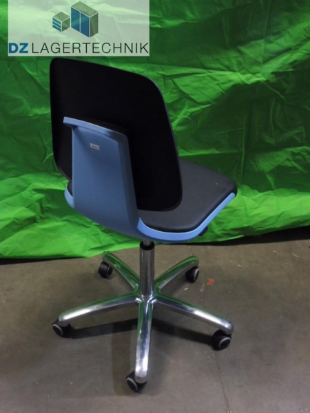 Bimos Arbeitsdrehstuhl Labsit schwarz/blau – Bild 2