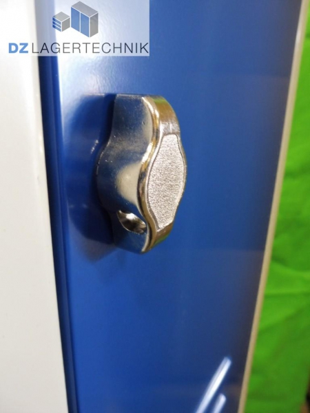 SSI Schäfer Kleiderspind mit 6 Abteilen blau 500x930x1750 – Bild 5
