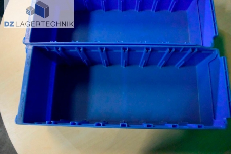 RK 421 Regalkiste in blau gebraucht von SSI Schäfer 408x162x115 – Bild 5
