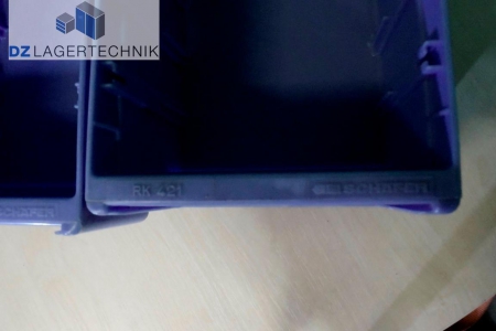 RK 421 Regalkiste in blau gebraucht von SSI Schäfer 408x162x115 – Bild 2