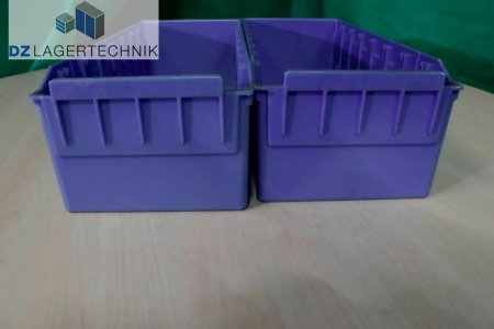RK 421 Regalkiste in blau gebraucht von SSI Schäfer 408x162x115 – Bild 3