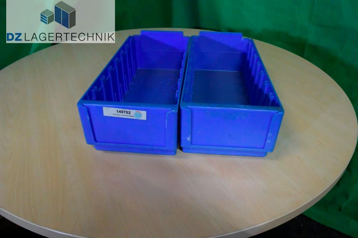 Kasten Kiste Box NEU 408x162x115 mm Regalkasten RK 421 blau SSI Schäfer 4 St 