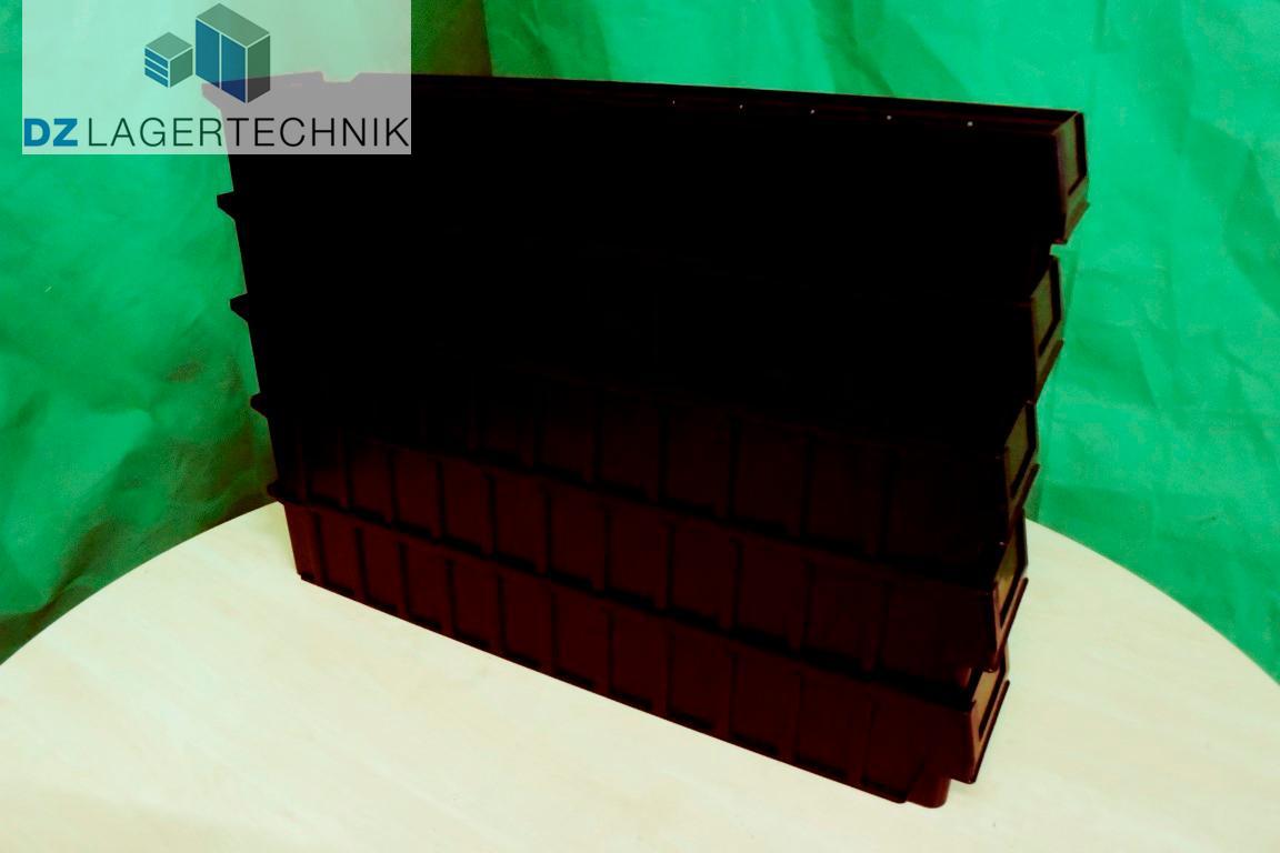 Regalbox RK 619-02 in schwarz von SSI Schäfer 599x116x90 – Bild 5