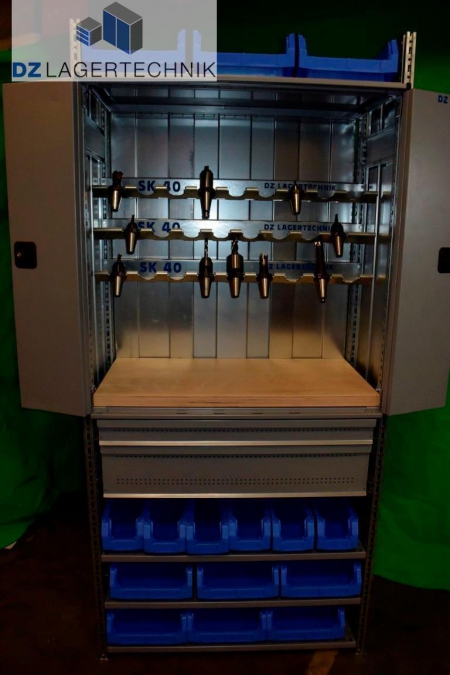 SSI Schäfer R3000 Fräsehalterregal SK40 Tiefe 500 mm x Feldbreite 994 mm / 995 mm – Bild 9